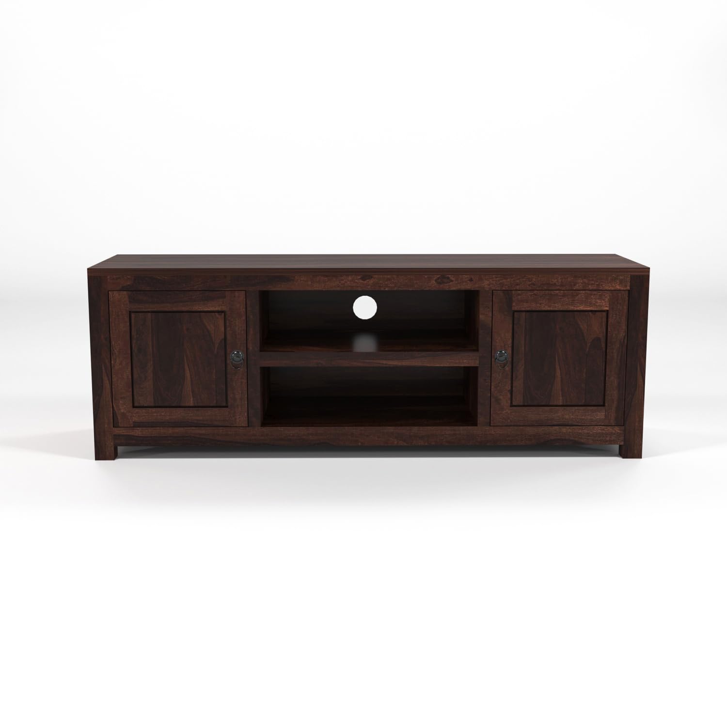 Omira Solid Sheesham Wood Entertainment TV Unit - Image 6