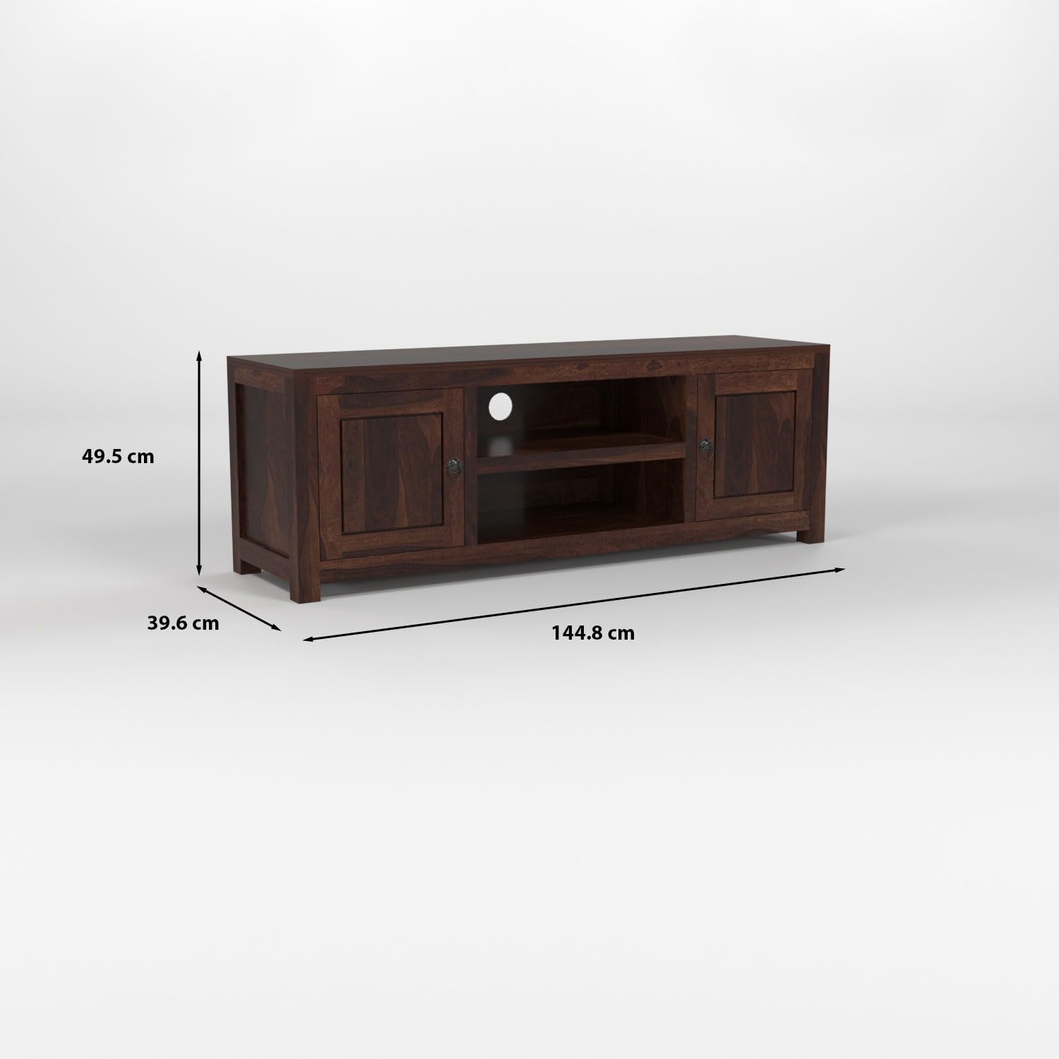 Omira Solid Sheesham Wood Entertainment TV Unit - Image 7