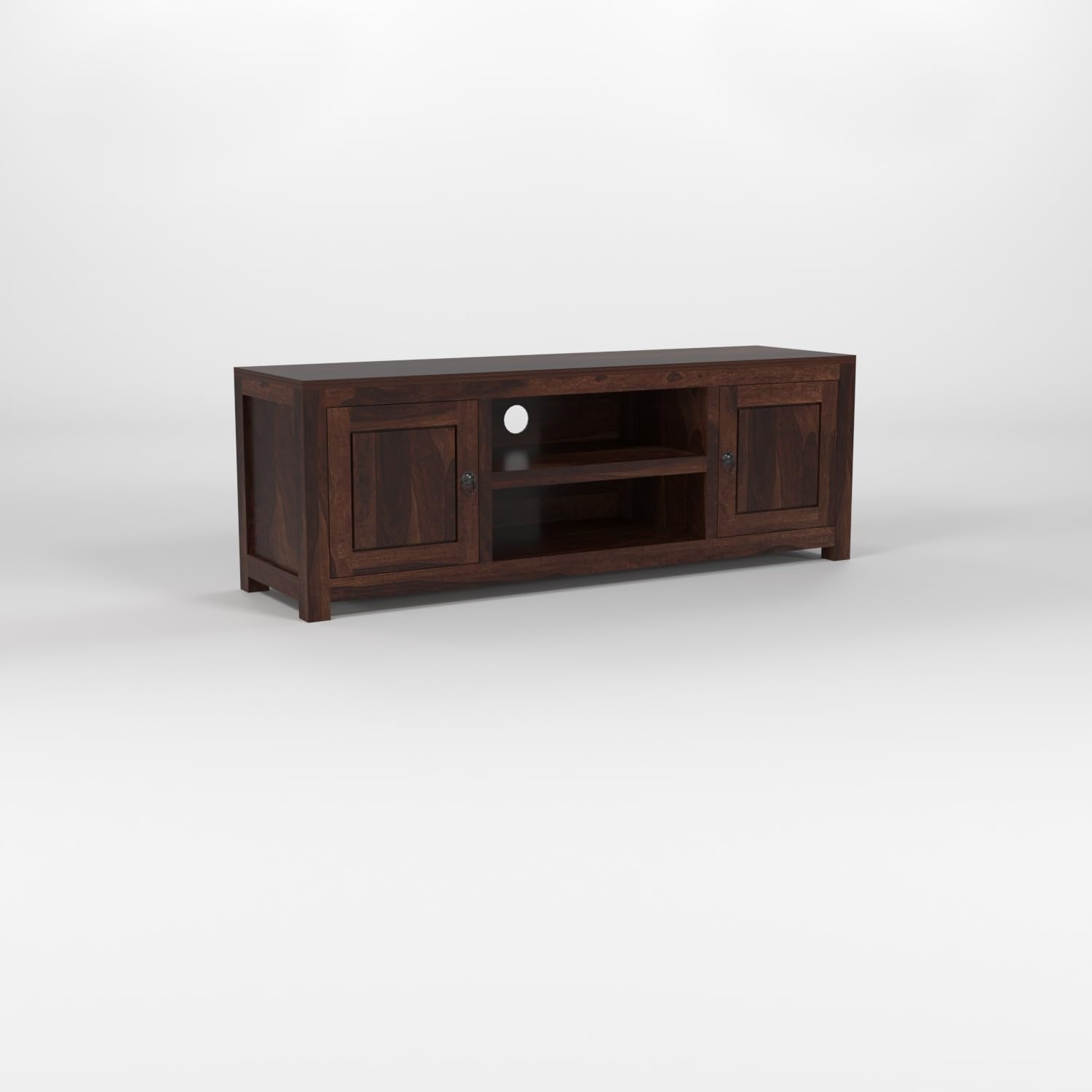 Omira Solid Sheesham Wood Entertainment TV Unit - Image 2