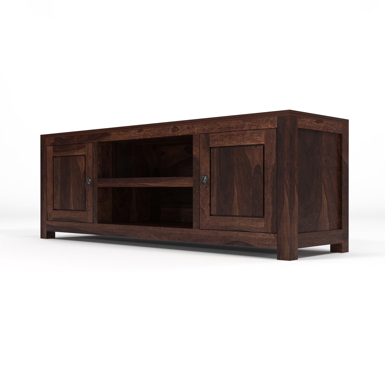 Omira Solid Sheesham Wood Entertainment TV Unit - Image 4