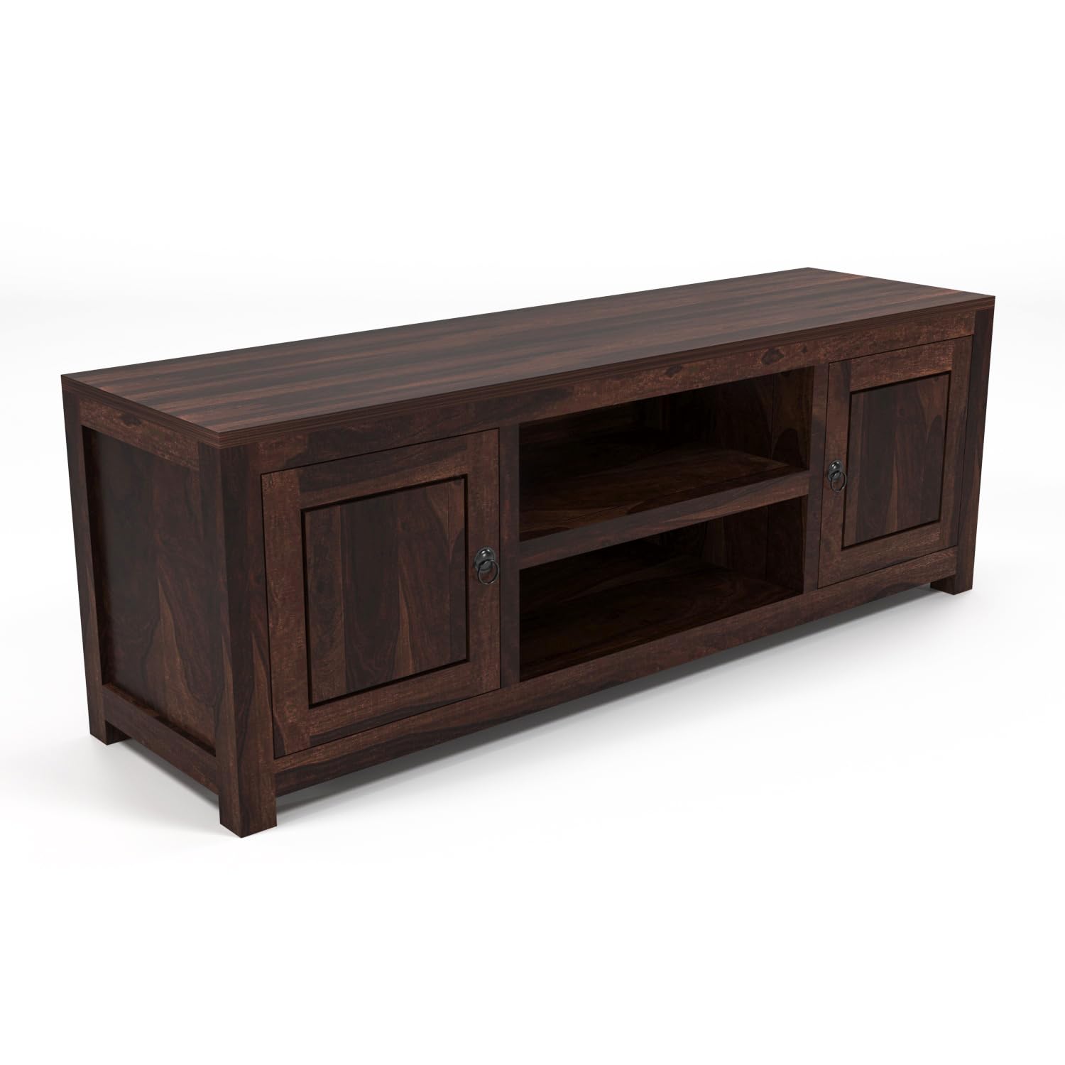 Omira Solid Sheesham Wood Entertainment TV Unit - Image 5