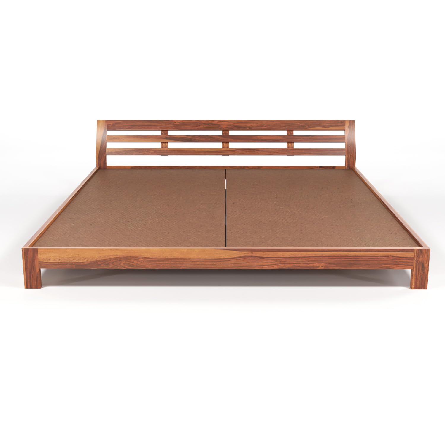 Luvon Solid Sheesham Wood King Size Bed Without Storage for Bedroom - Image 6