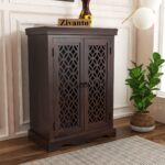 Norix Solid Sheesham Wood Sideboard and Cabinets ( Walnut )